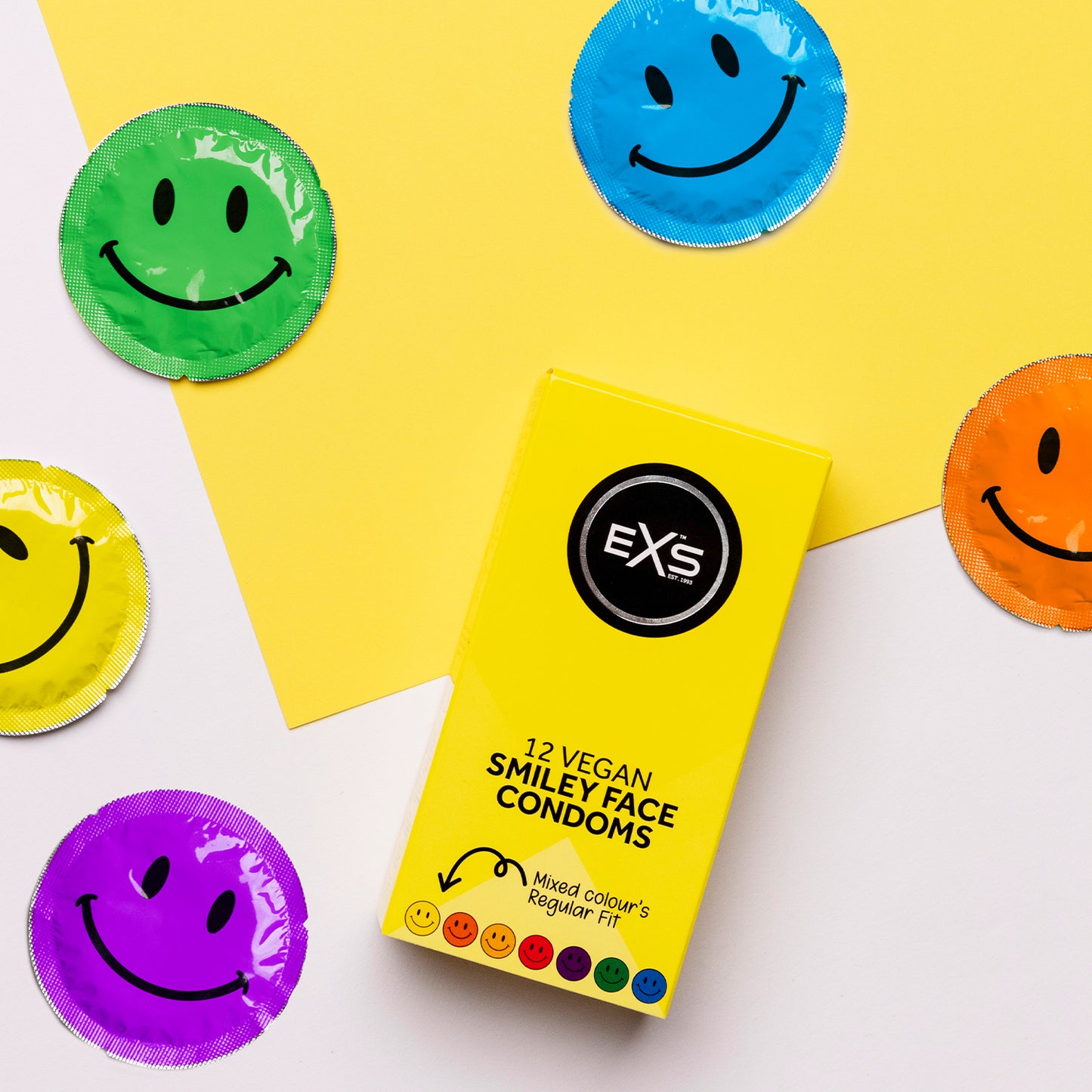 EXS Circular Smiley Face Condoms