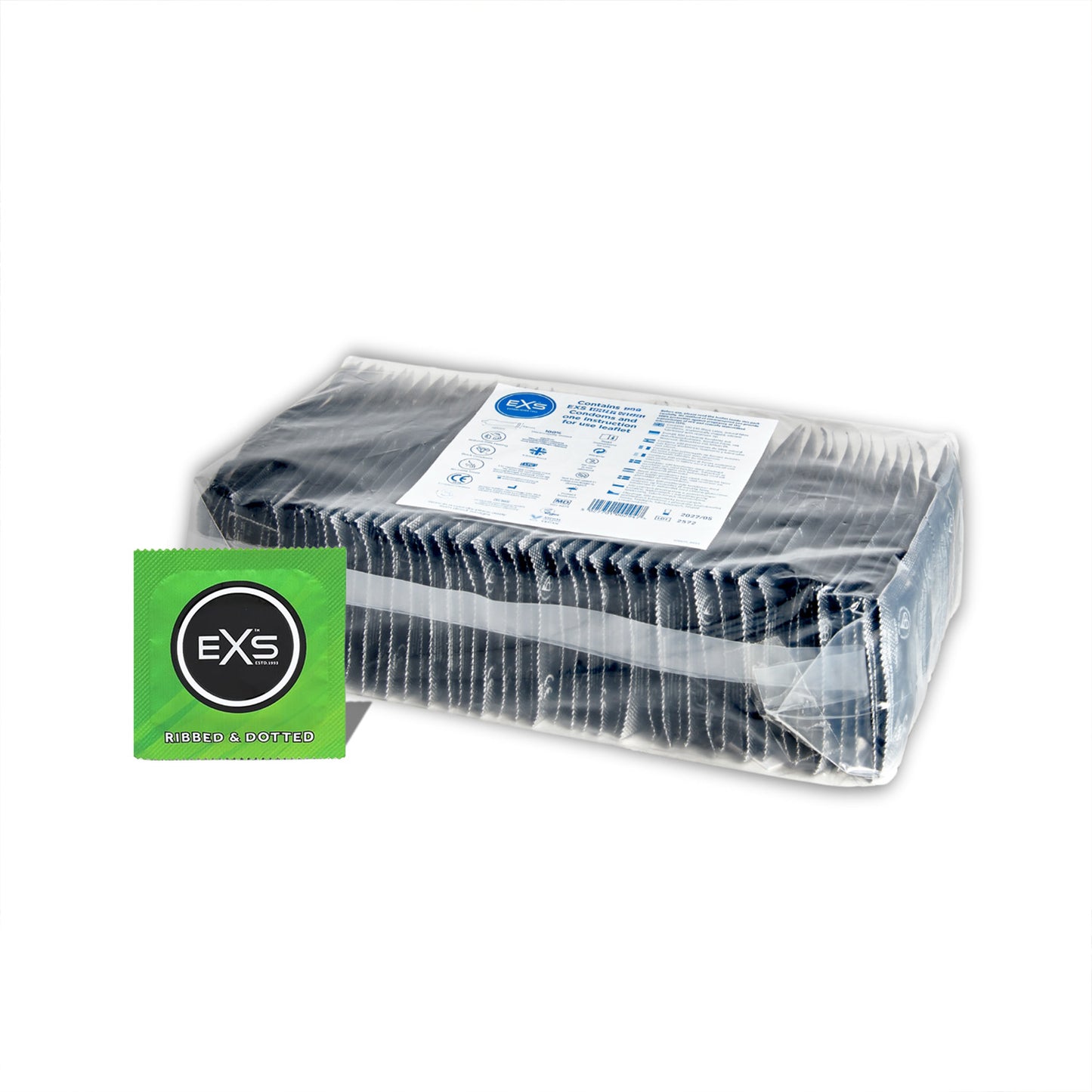 EXS Ribbed Dotted and Flared Condoms