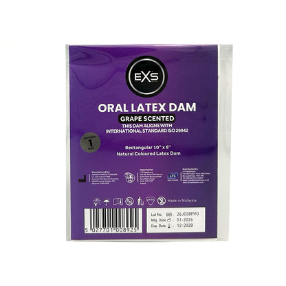 EXS Grape Flavoured Oral Dams