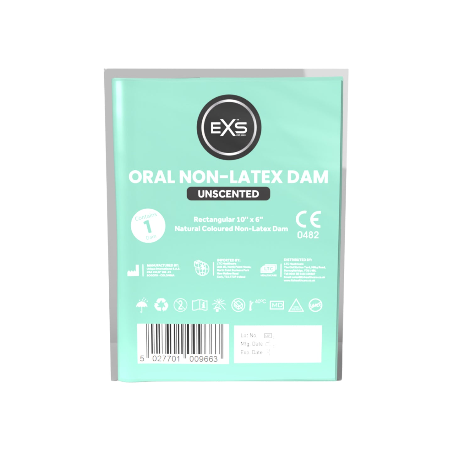 EXS Non-Latex Unscented Oral Dams