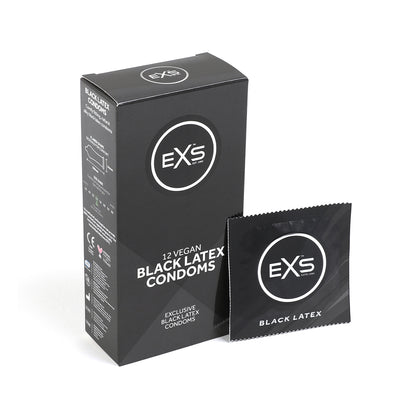 EXS Black Latex Condoms
