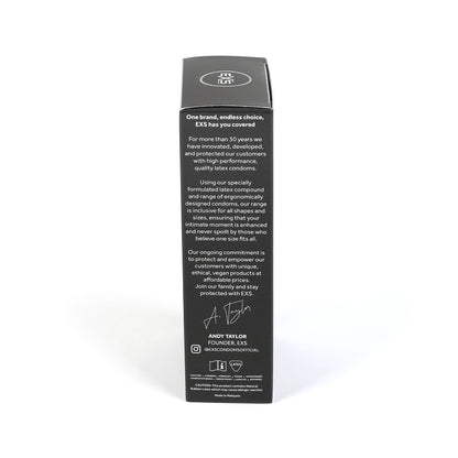 EXS Black Latex Condoms