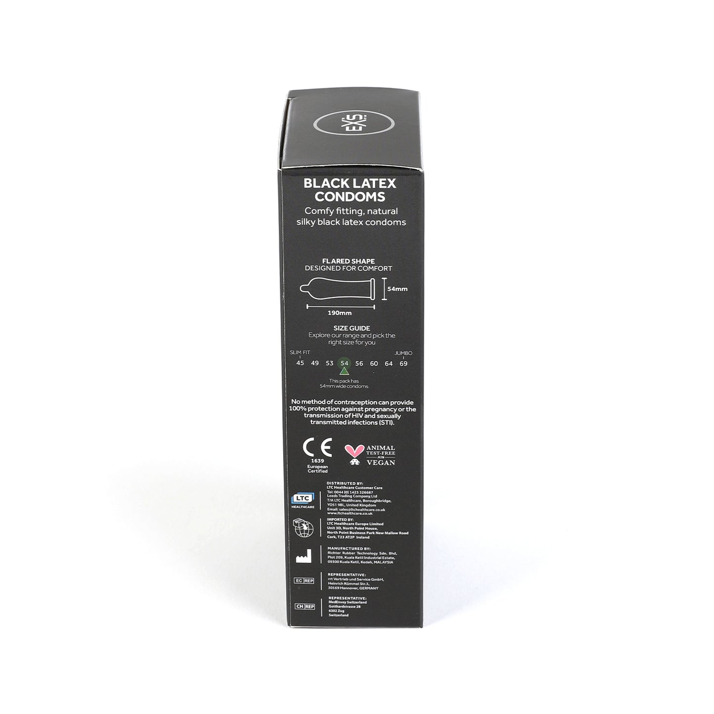 EXS Black Latex Condoms