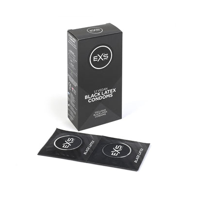 EXS Black Latex Condoms