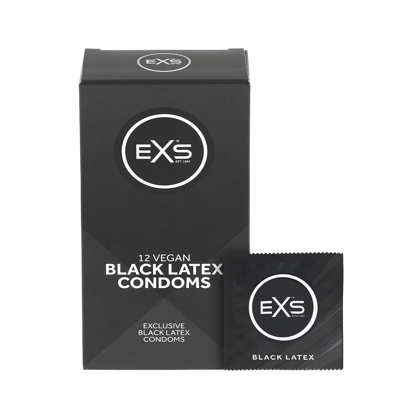 EXS Black Latex Condoms