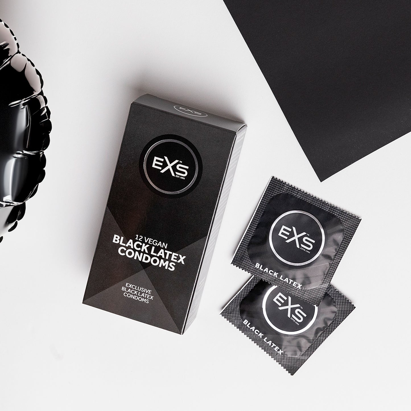 EXS Black Latex Condoms