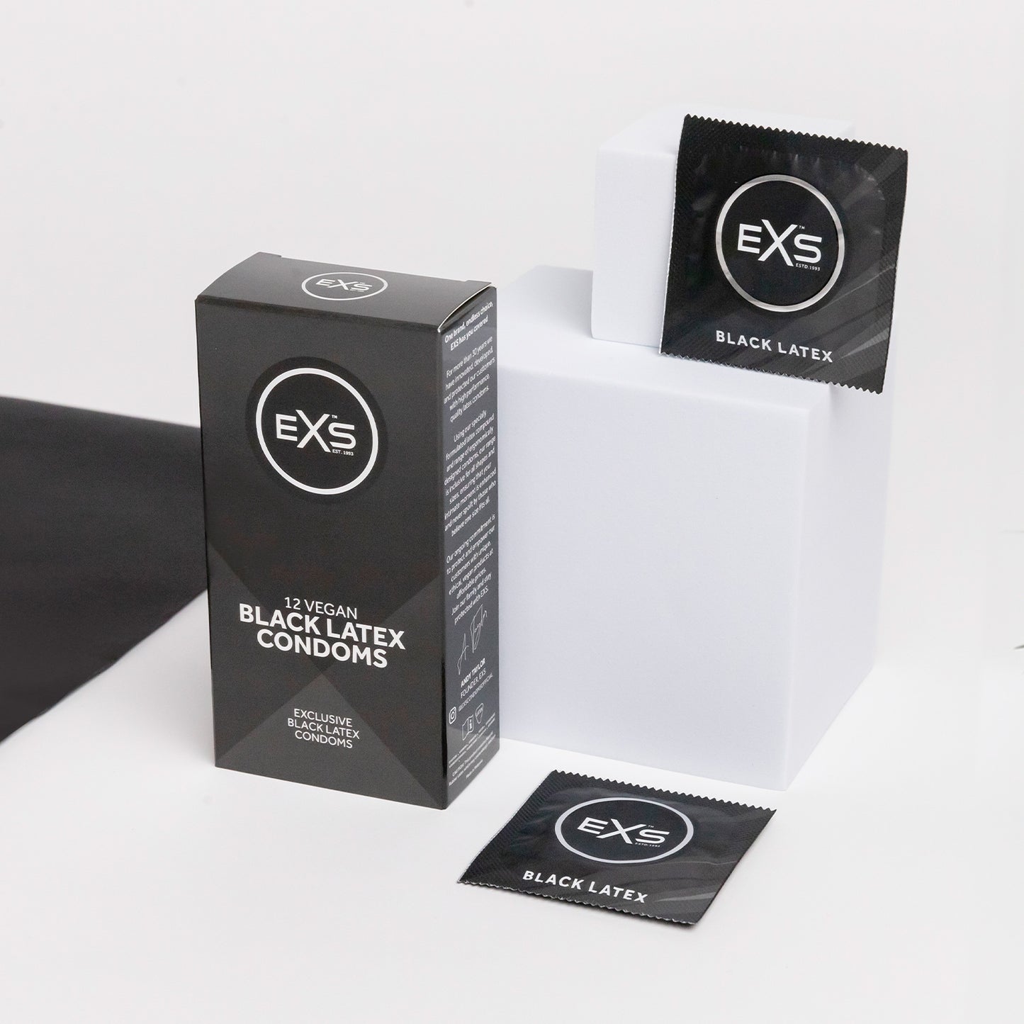 EXS Black Latex Condoms