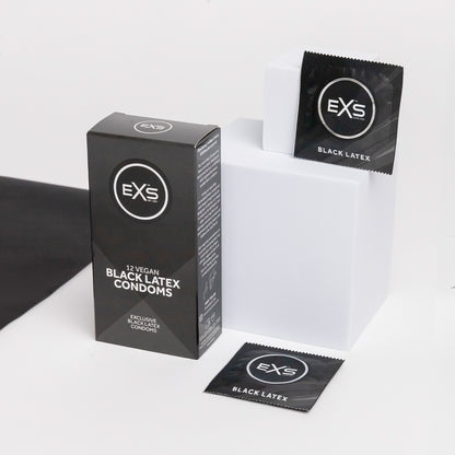 EXS Black Latex Condoms