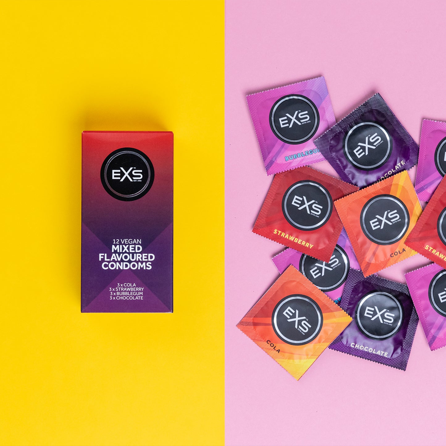 EXS Mixed Flavoured Condoms