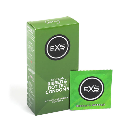 EXS Ribbed Dotted and Flared Condoms