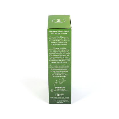 EXS Ribbed Dotted and Flared Condoms