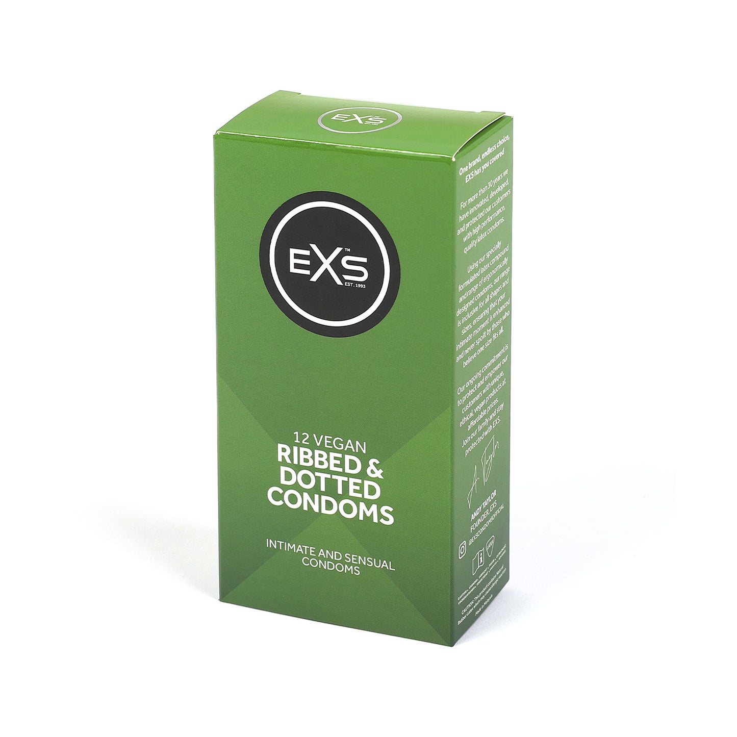 EXS Ribbed Dotted and Flared Condoms