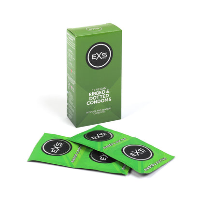 EXS Ribbed Dotted and Flared Condoms