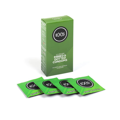 EXS Ribbed Dotted and Flared Condoms