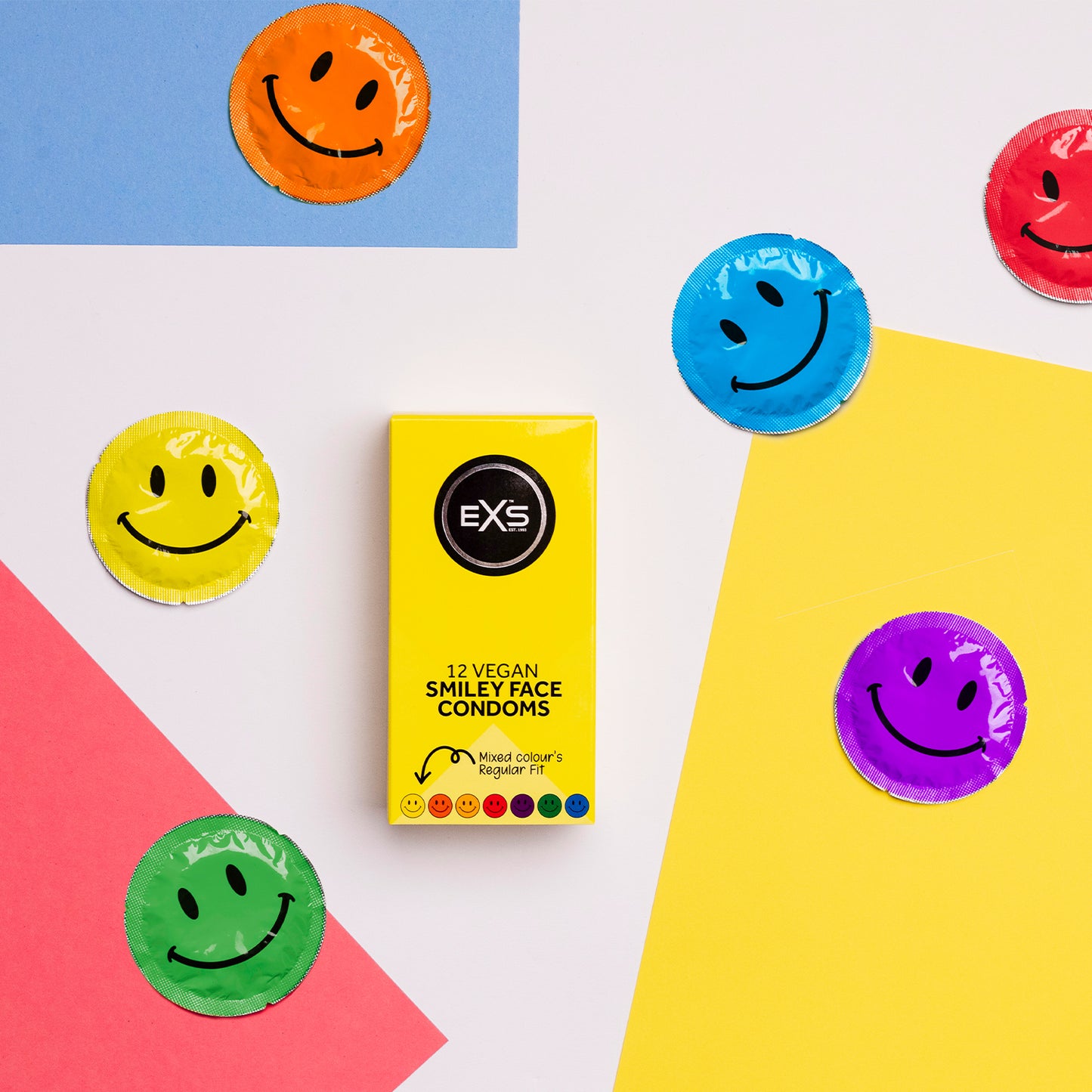 EXS Circular Smiley Face Condoms
