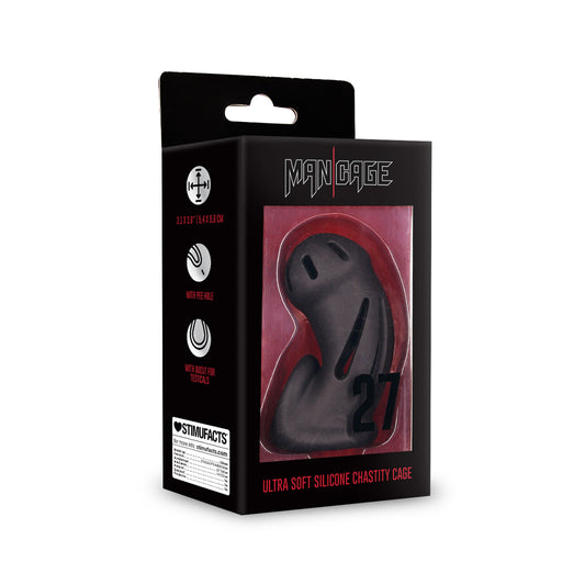Mancage Model 27 Ultra Soft Silicone Chastity Cage