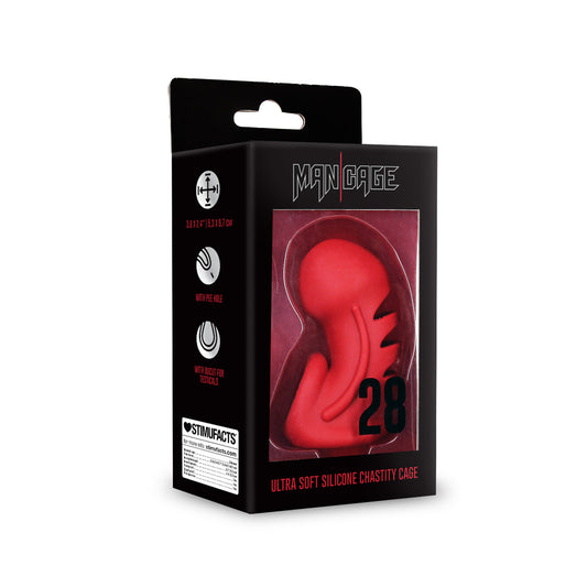 Mancage Model 28 Ultra Soft Silicone Chastity Cage