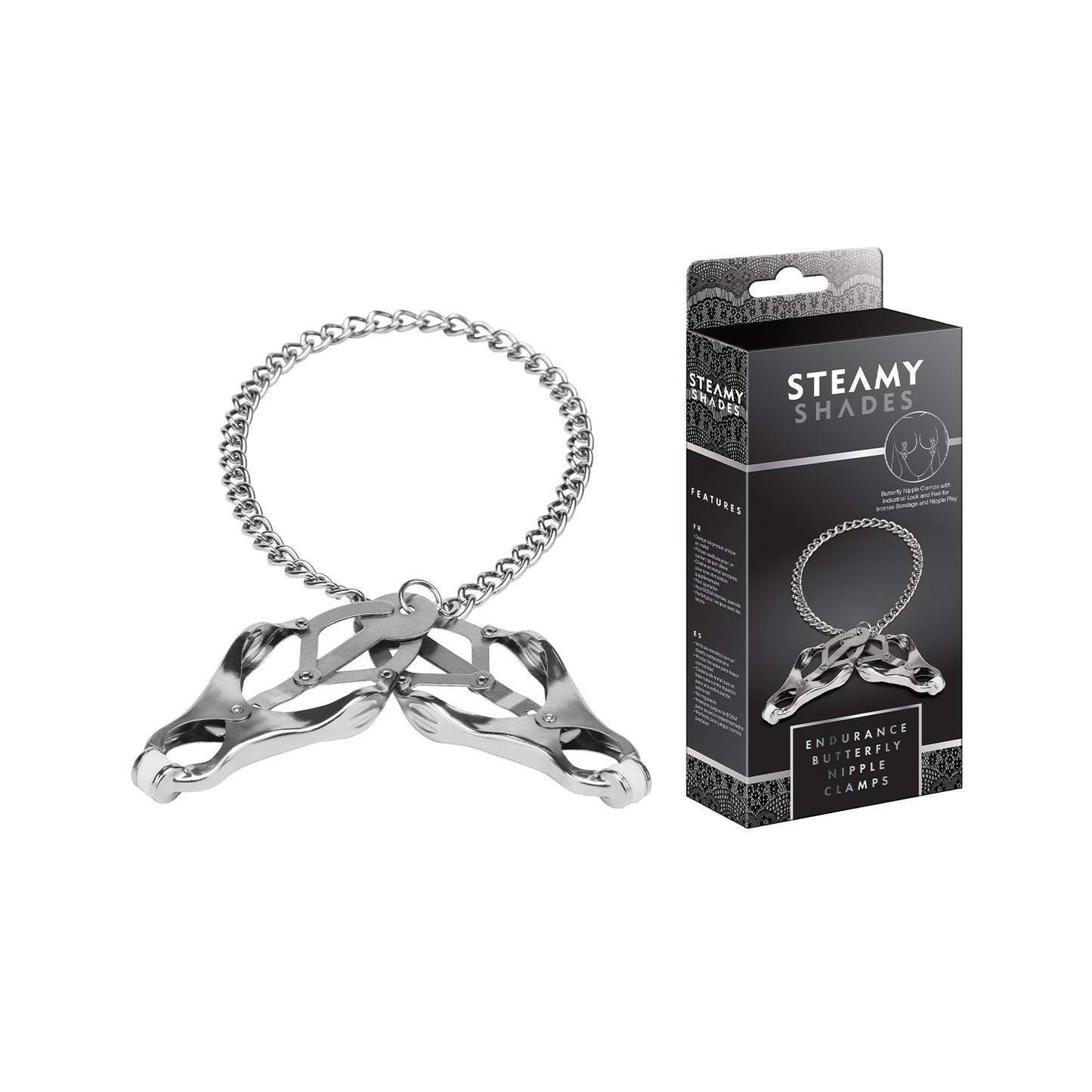 Steamy Shades Endurance Butterfly Nipple Clamps