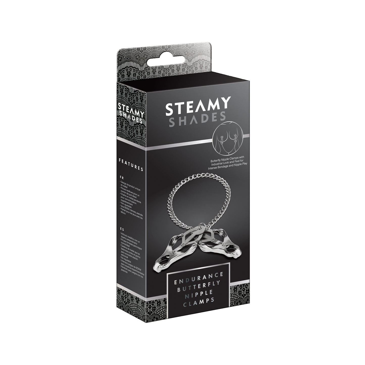Steamy Shades Endurance Butterfly Nipple Clamps