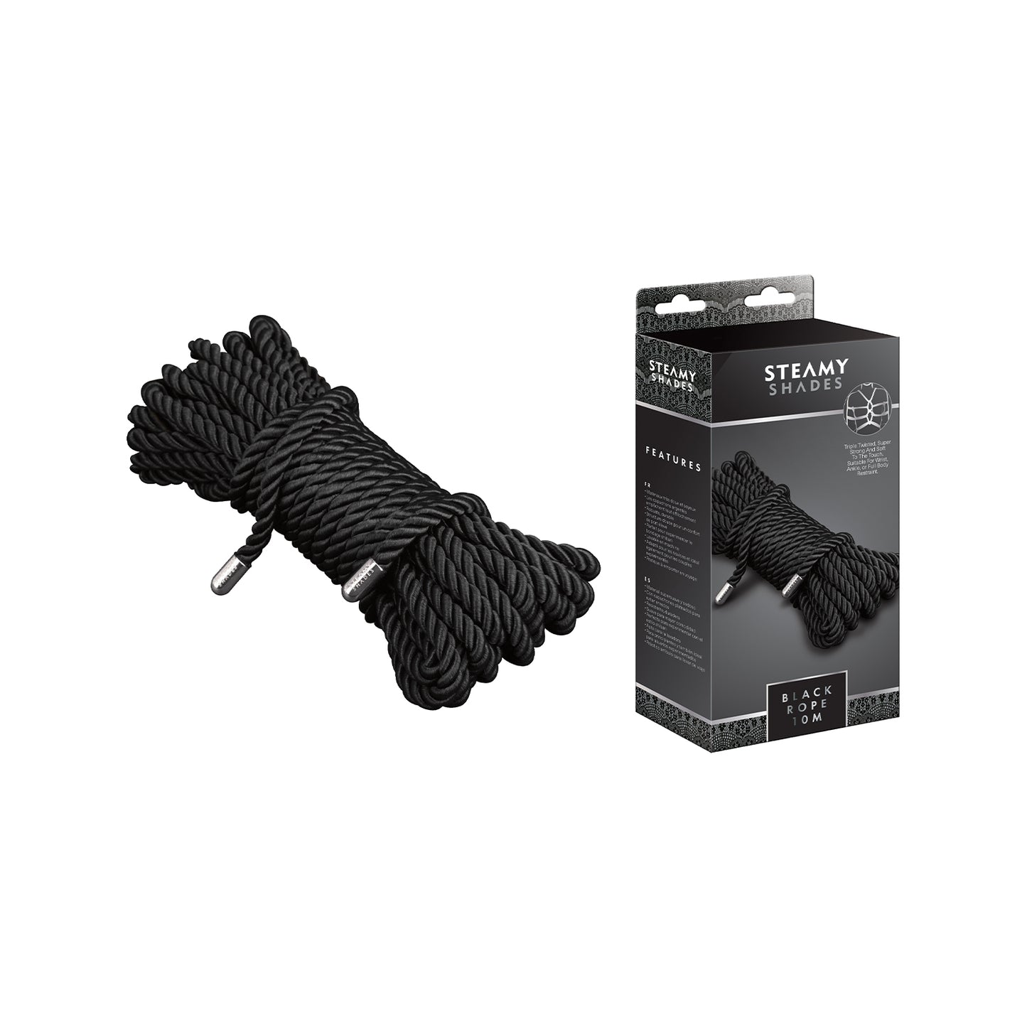 Steamy Shades Black Rope 10m