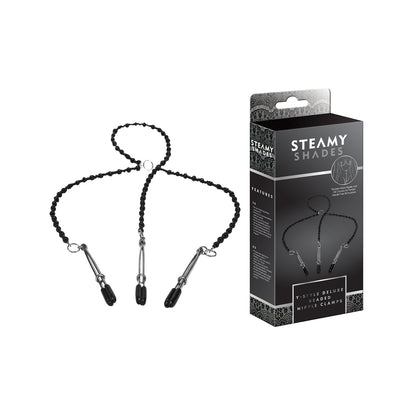 Steamy Shades Y Style Deluxe Beaded Nipple Clamps