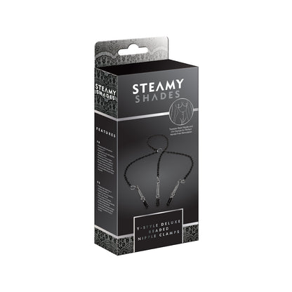 Steamy Shades Y Style Deluxe Beaded Nipple Clamps