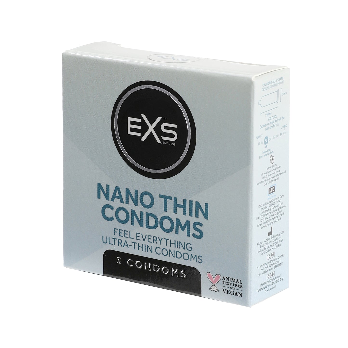 EXS Nano Thin 53mm Condoms