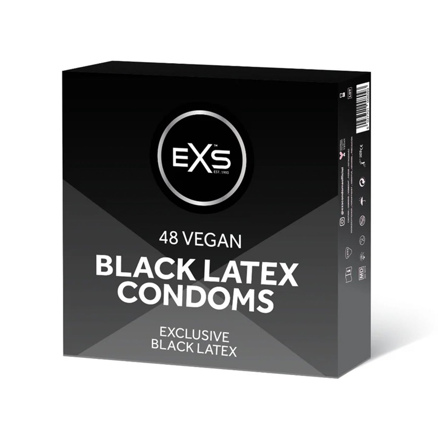 EXS Black Latex Condoms