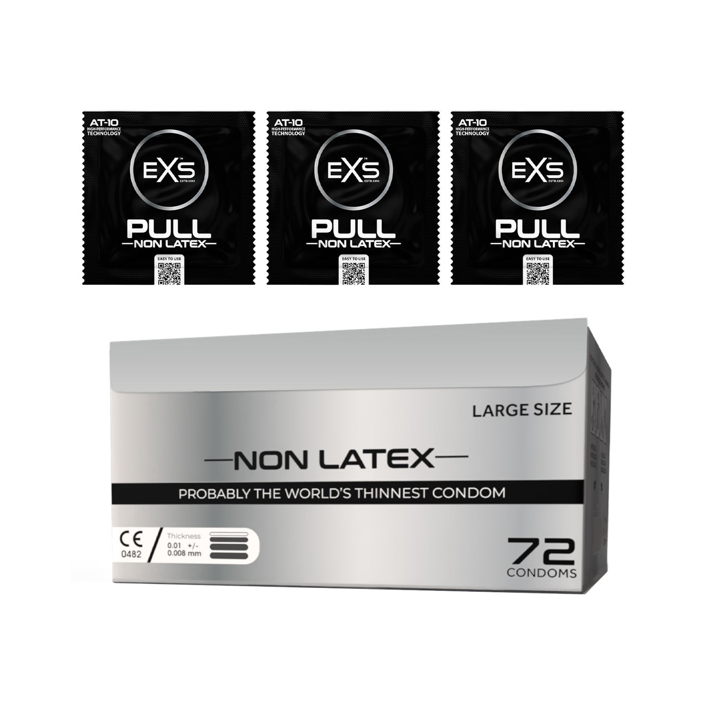 EXS Pull Large Non-Latex Condoms