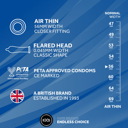EXS Air Thin 56mm Condoms