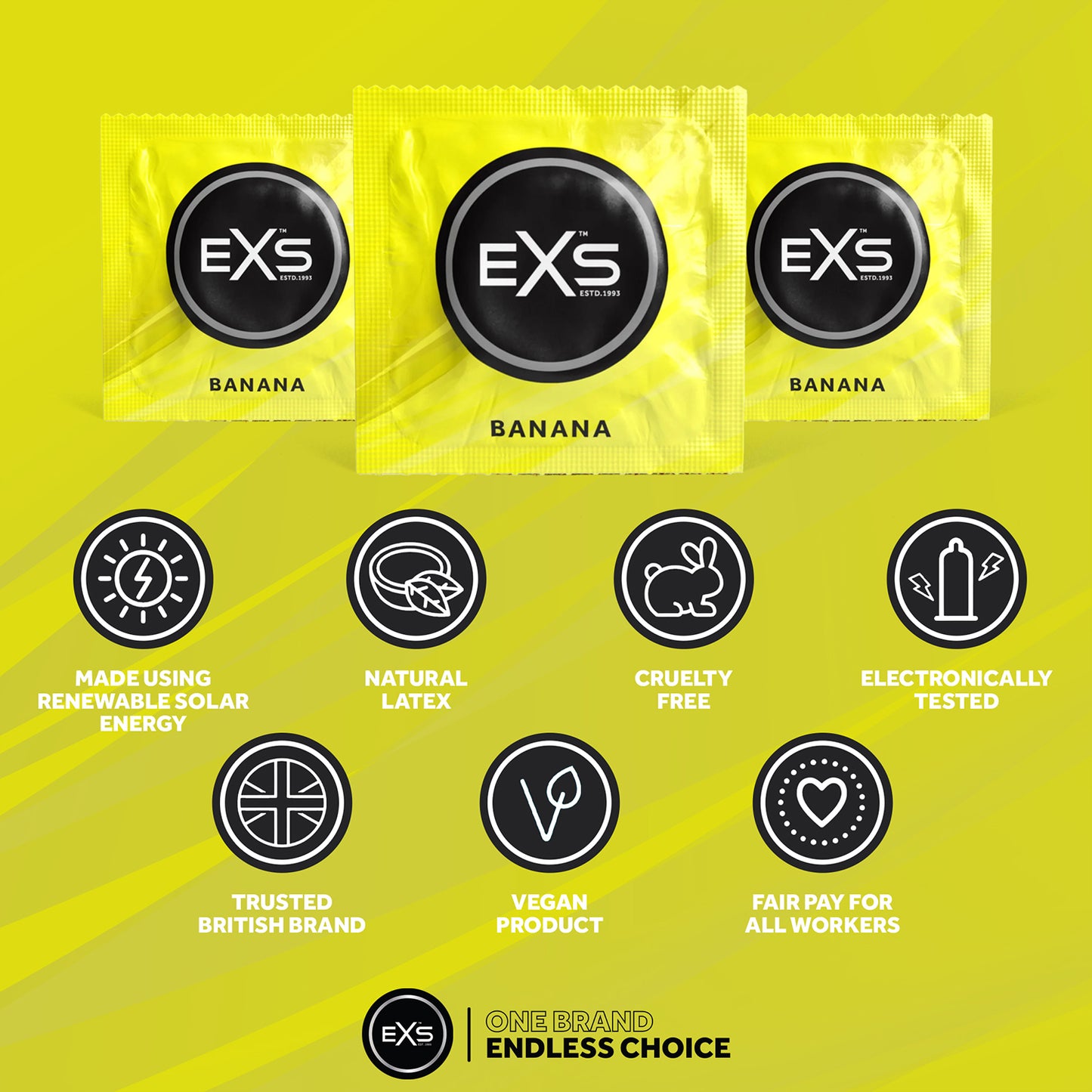 EXS Banana Flavoured Condoms