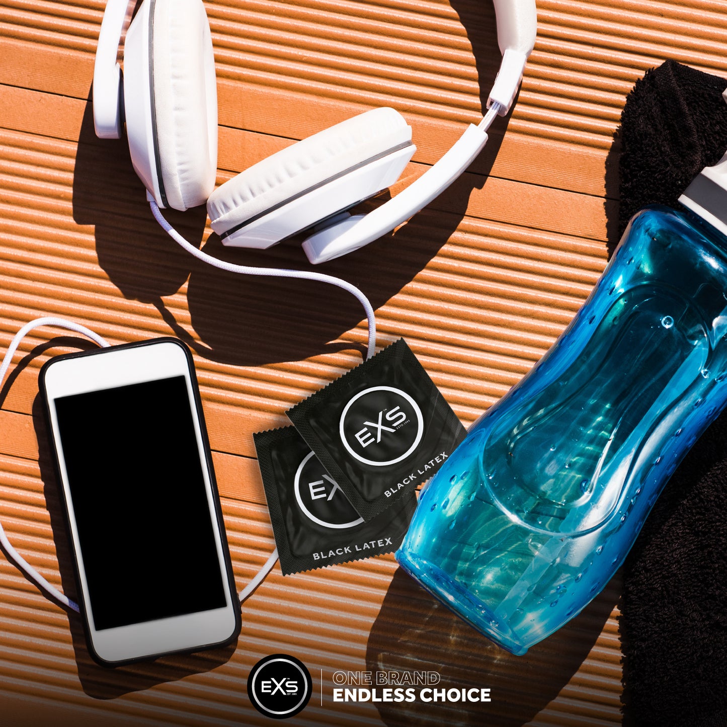 EXS Black Latex Condoms