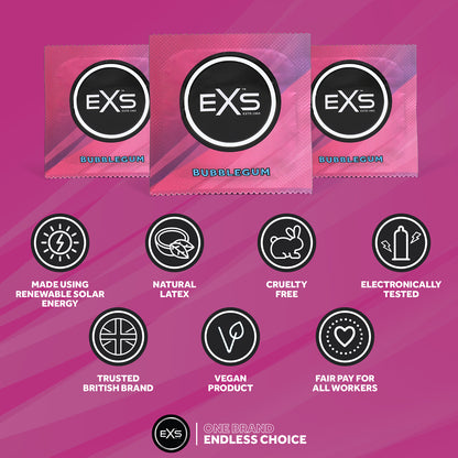 EXS Bubblegum Flavoured Condoms