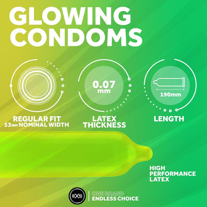 EXS Glow In The Dark Condoms