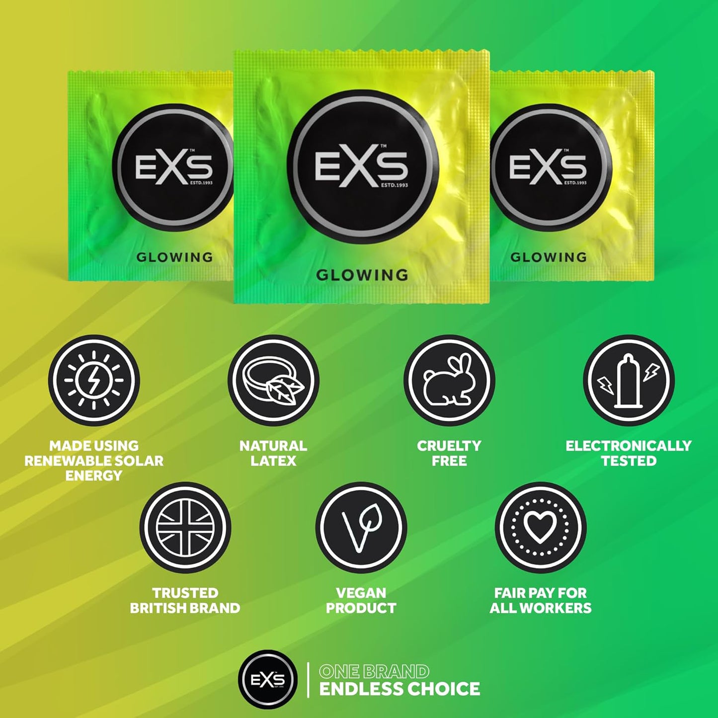 EXS Glow In The Dark Condoms