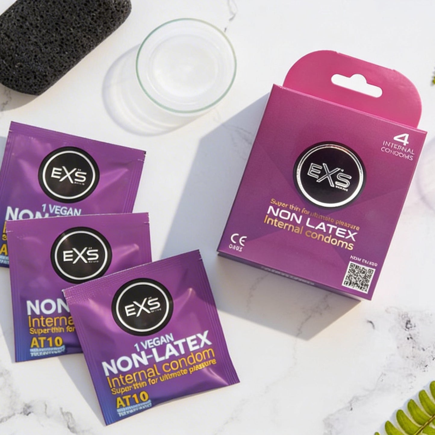 EXS Non-Latex Internal Lace Loop Condoms