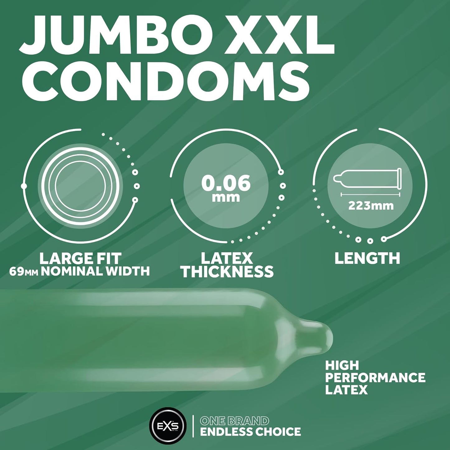 EXS Jumbo XXL 69mm Condoms