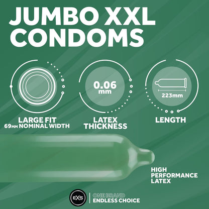 EXS Jumbo XXL 69mm Condoms
