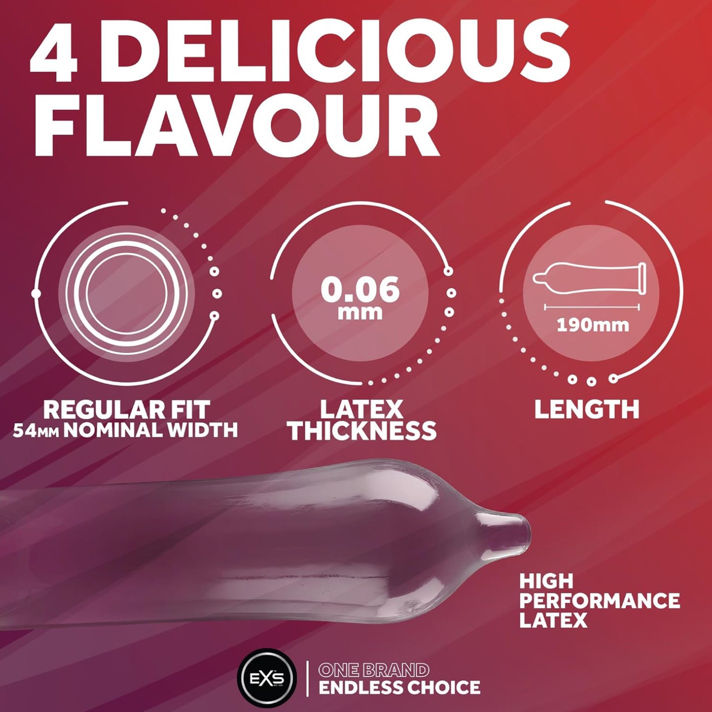EXS Mixed Flavoured Condoms