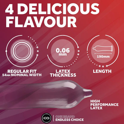 EXS Mixed Flavoured Condoms