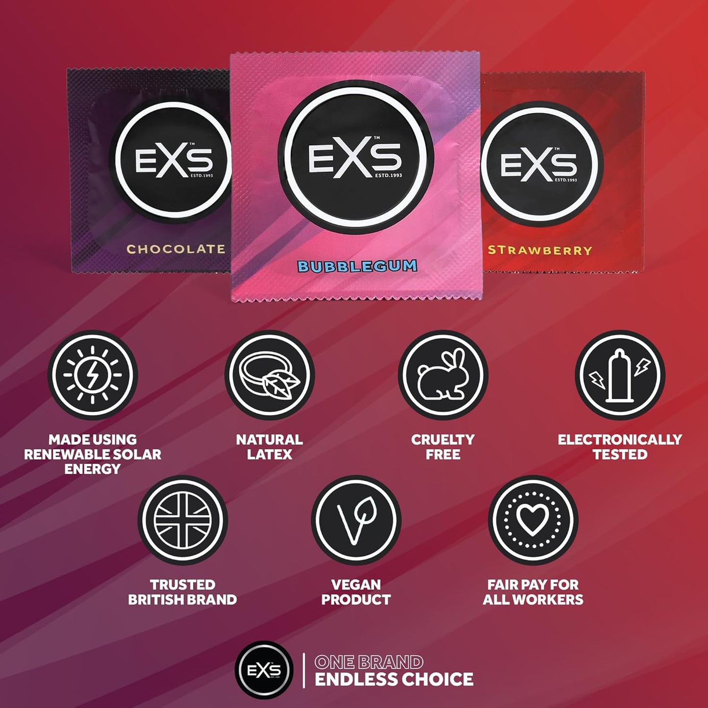 EXS Mixed Flavoured Condoms