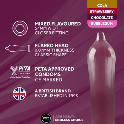 EXS Mixed Flavoured Condoms