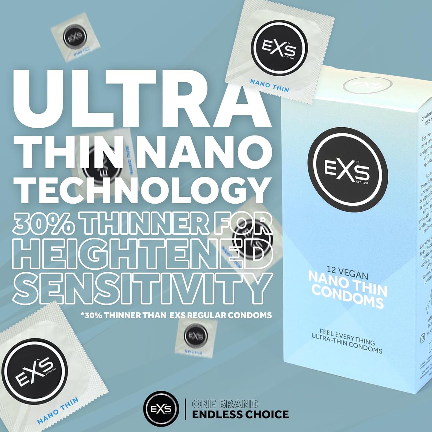 EXS Nano Thin 53mm Condoms