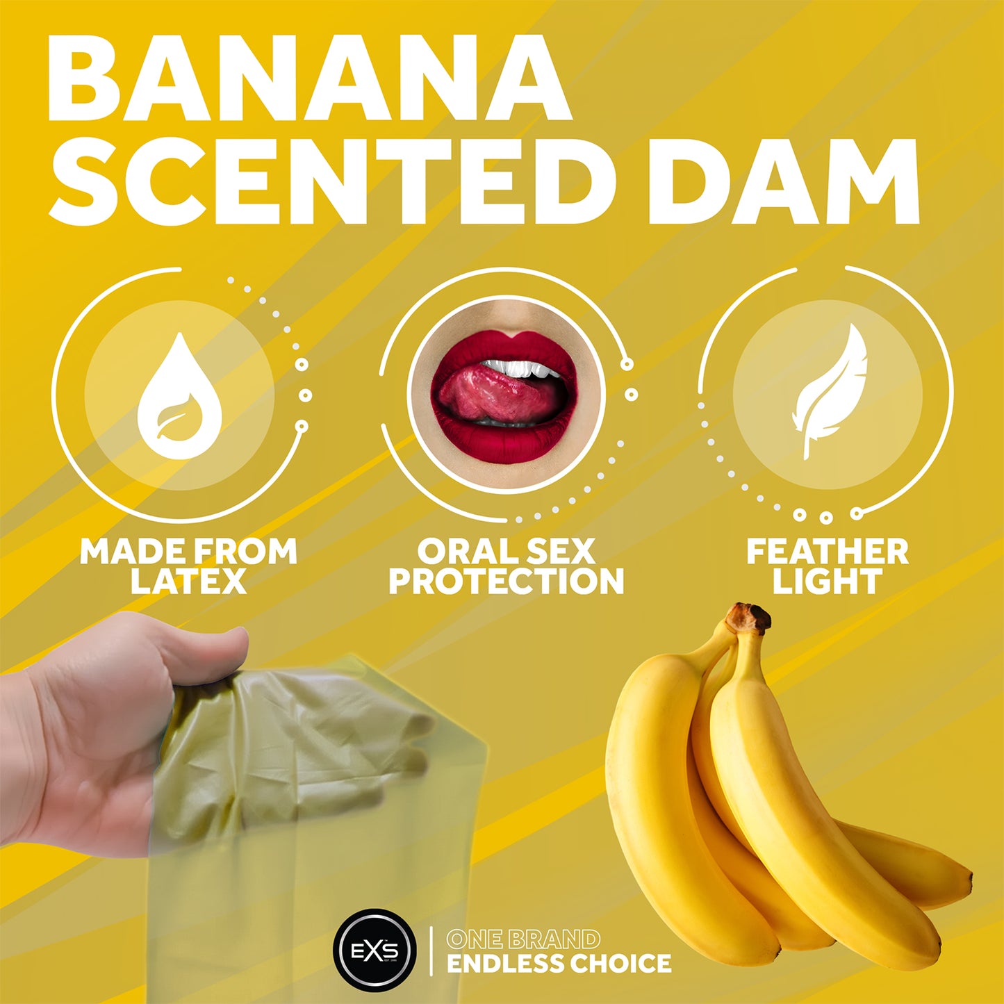 EXS Banana Scented Oral Dams