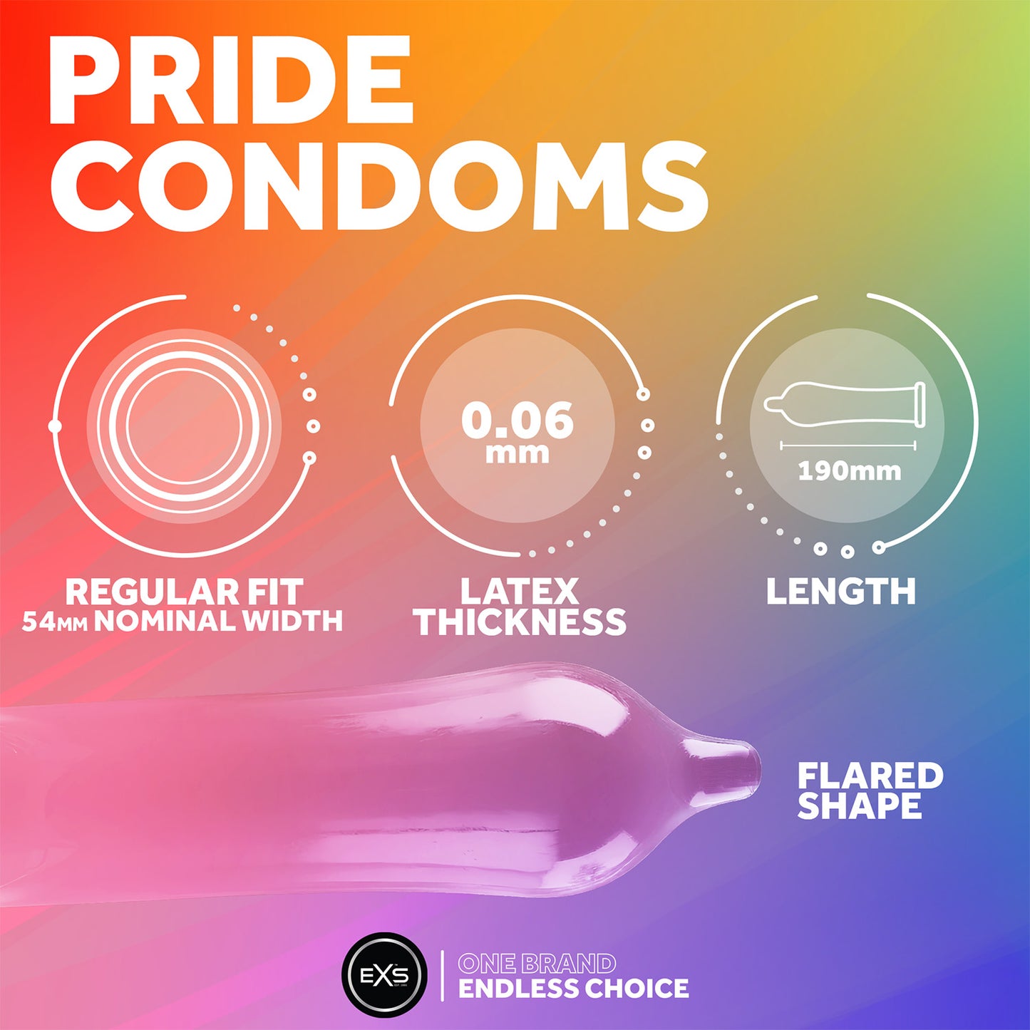 EXS Pride Themed Condoms