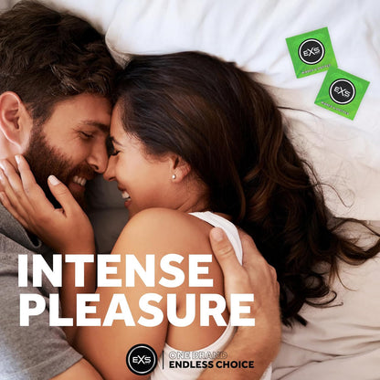 EXS Ribbed Dotted and Flared Condoms