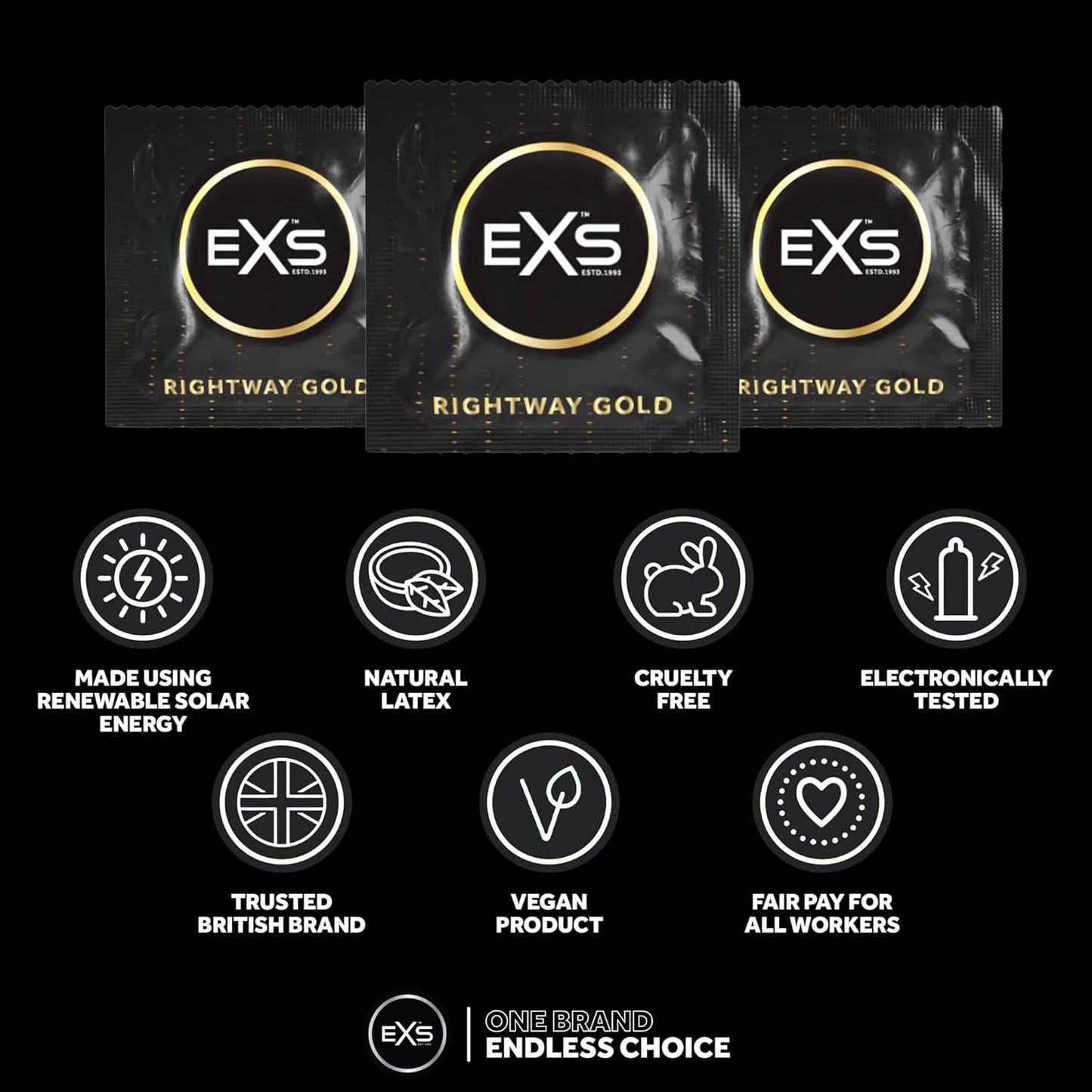 EXS Rightway Gold Condoms