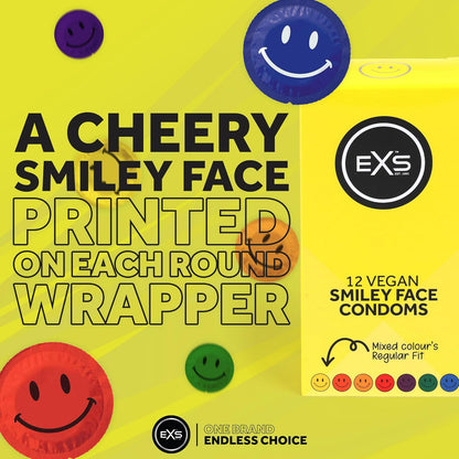 EXS Circular Smiley Face Condoms