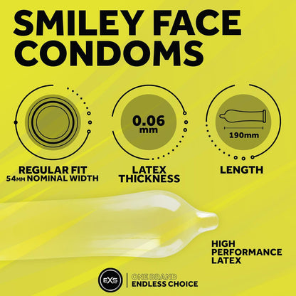 EXS Circular Smiley Face Condoms