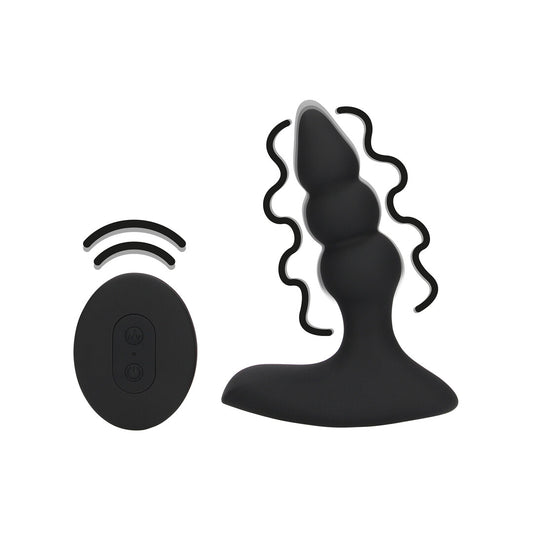 Loveline Beaded Vibrating Anal Plug With Remote Control